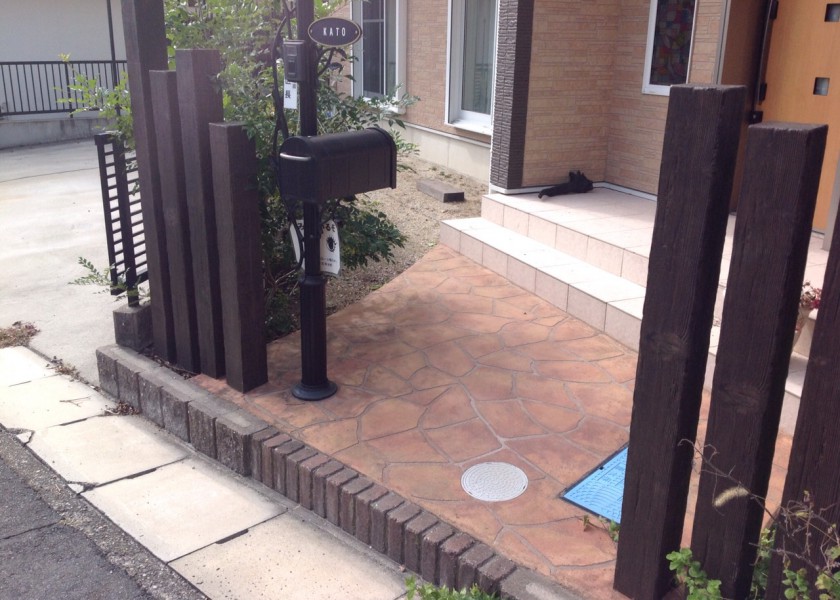 玄関エクステリア工事　春日井市 O様邸